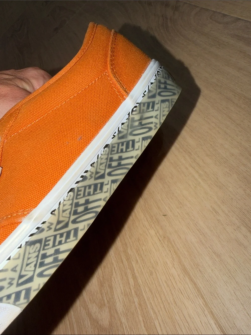 Vans Atwood sneakers Orange Canvas Low-Top Sneakers with White Accents mens 11